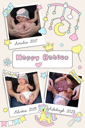 3 Sisters in Knit Hat Canva
