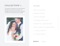 Wedding Pricing collection 1 2022